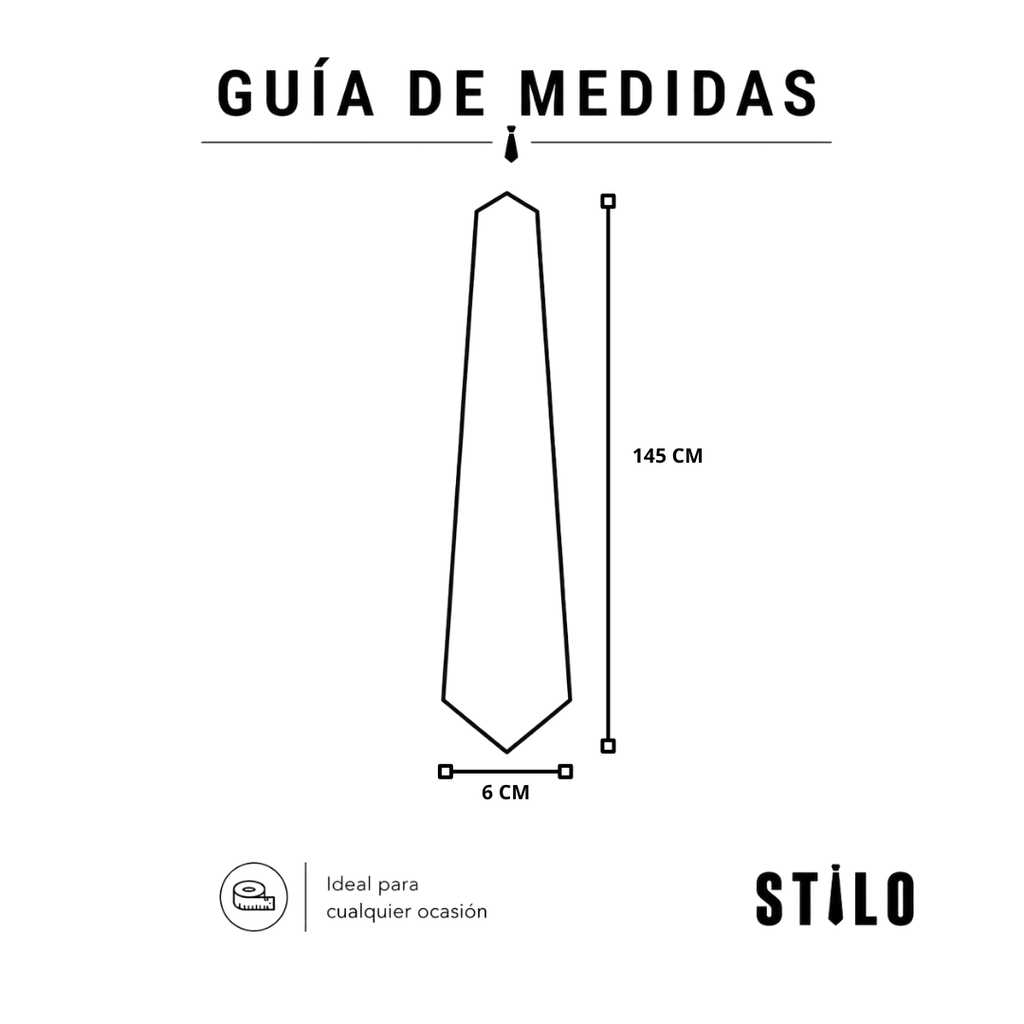 Corbata Amsterdam - 6 cm