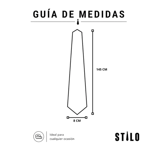Corbata Alicante - 8 cm